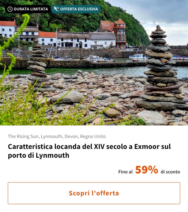 Caratteristica locanda del XIV secolo a Exmoor sul porto di Lynmouth
