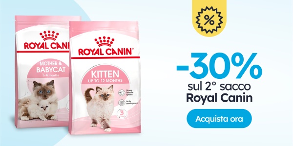 -30 % sulla 2ª unità nei sacchi Royal Canin.