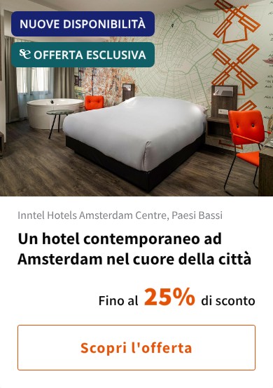Un hotel contemporaneo ad Amsterdam nel cuore della città