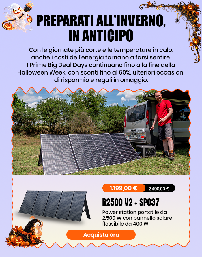 R2500 V2 + SP037 Pannello Solare 400W