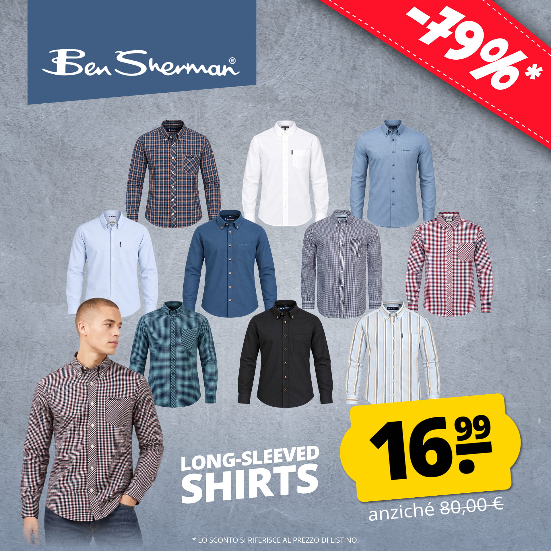 BEN SHERMAN Langarmhemden