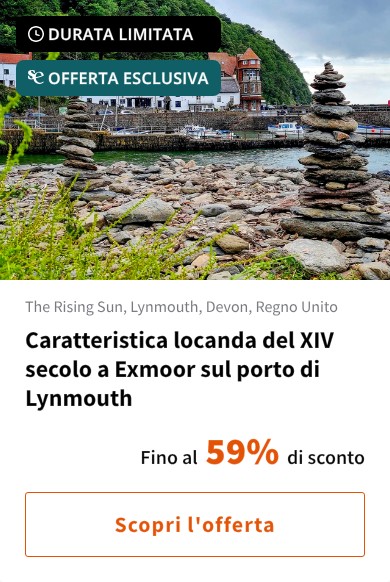 Caratteristica locanda del XIV secolo a Exmoor sul porto di Lynmouth