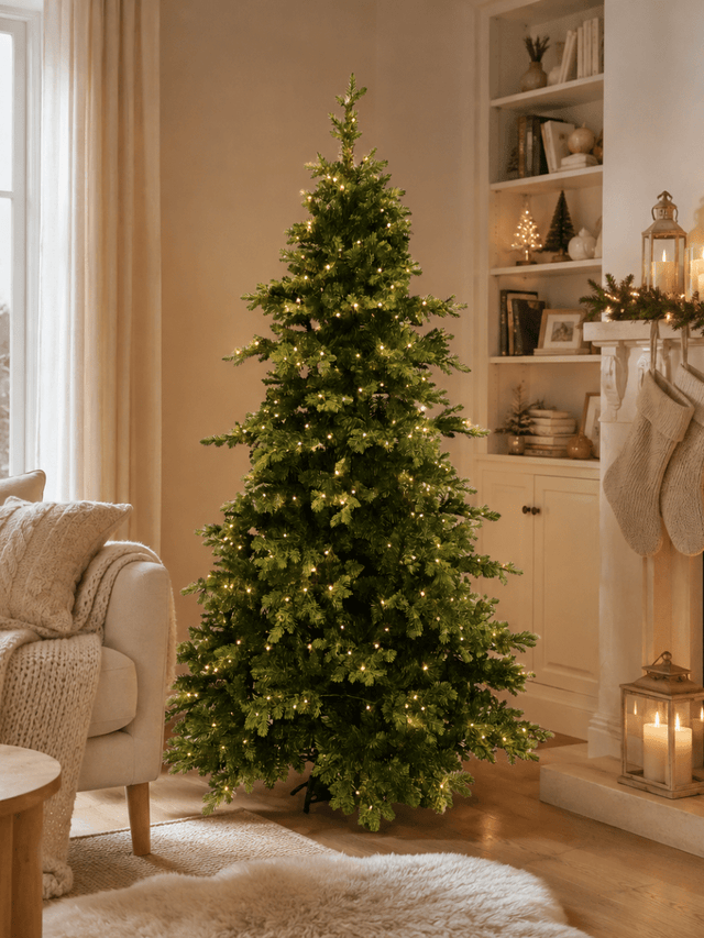 Albero di Natale Golden Berry con LED integrati