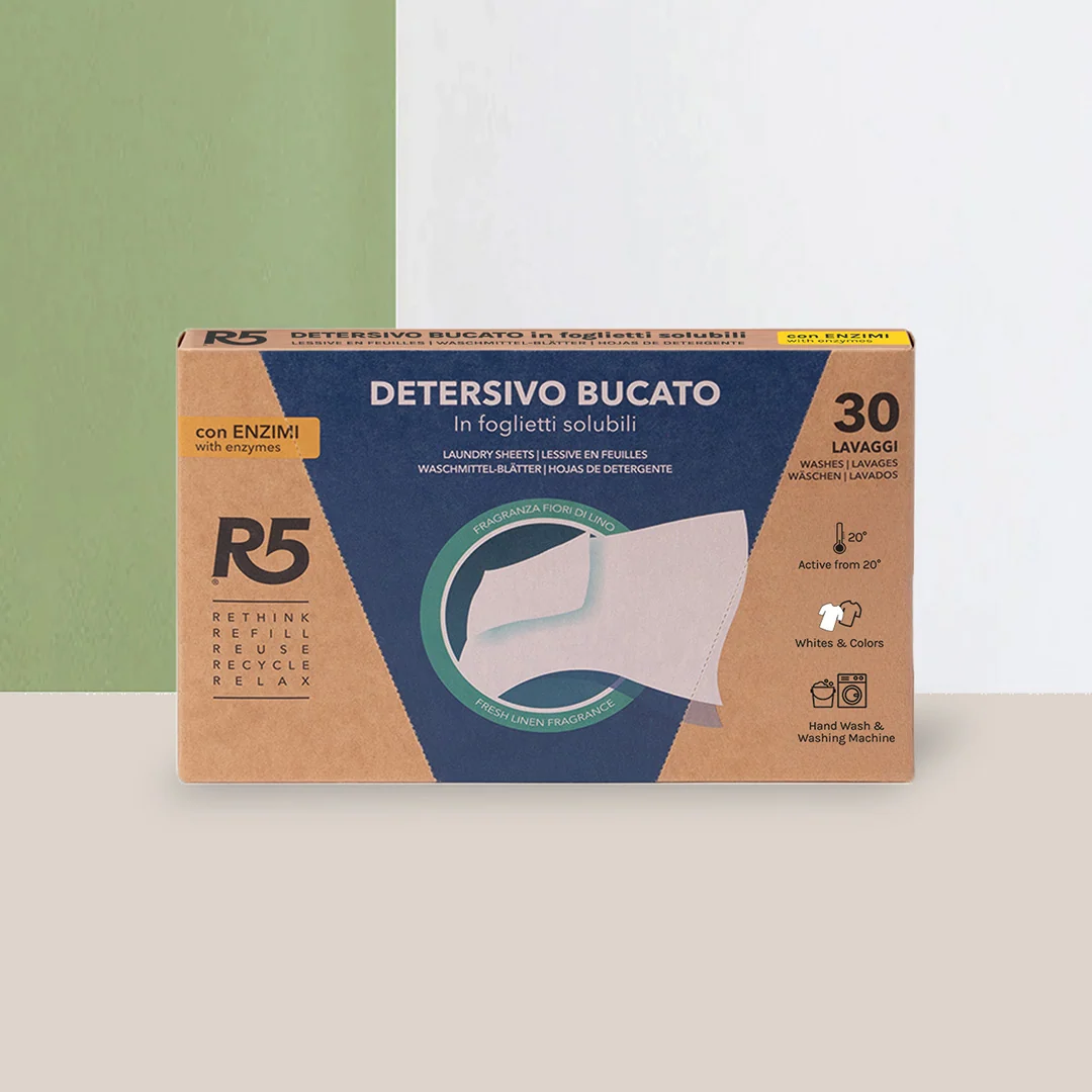 Image of R5 Detersivo Bucato in Foglietti con Enzimi