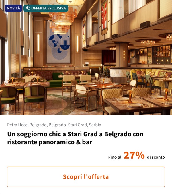 Un soggiorno chic a Stari Grad a Belgrado con ristorante panoramico & bar