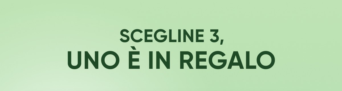 Scegline 3, uno è in regalo