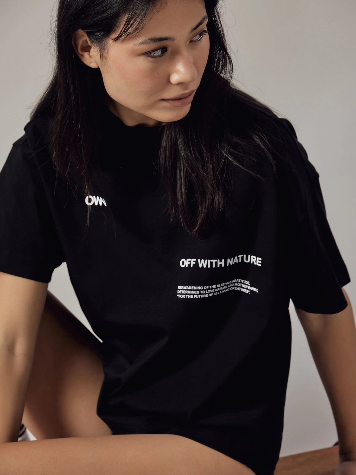 T-Shirt Girocollo Loose Fit Black