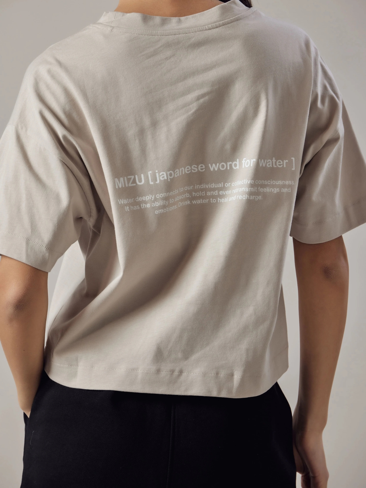 T-Shirt Corta Loose Fit Beige