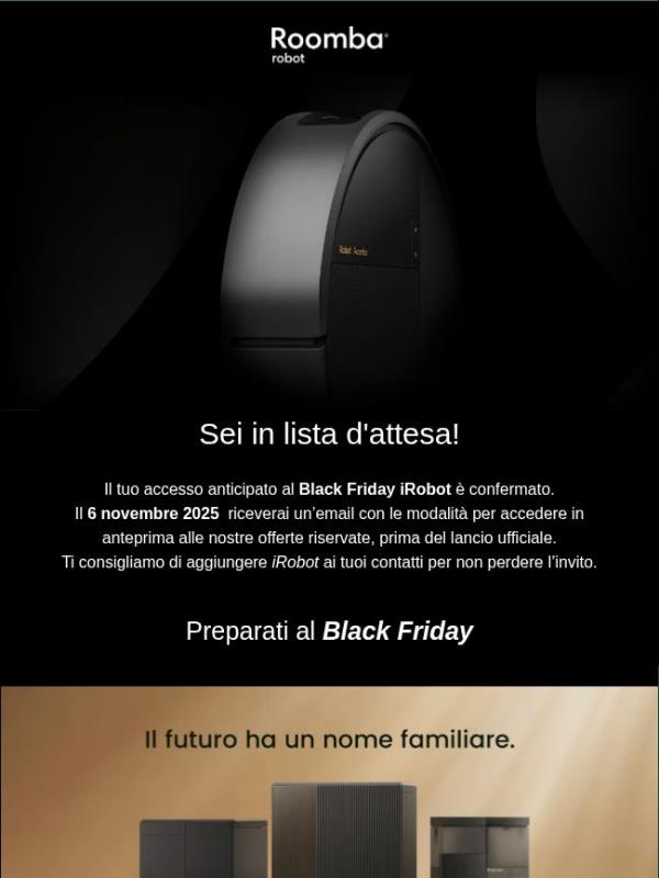🖤 Ciao , ora sei in lista d'attesa!