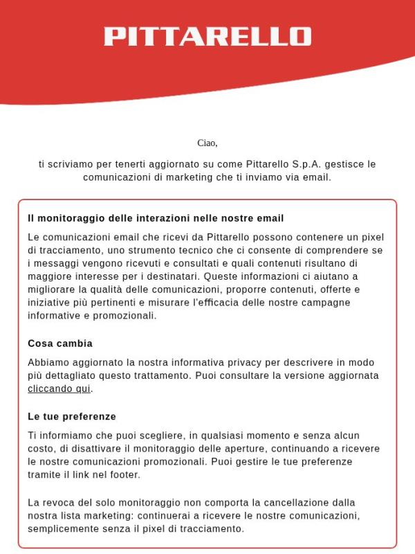 Aggiornamento sulle nostre comunicazioni email – come gestiamo le tue preferenze