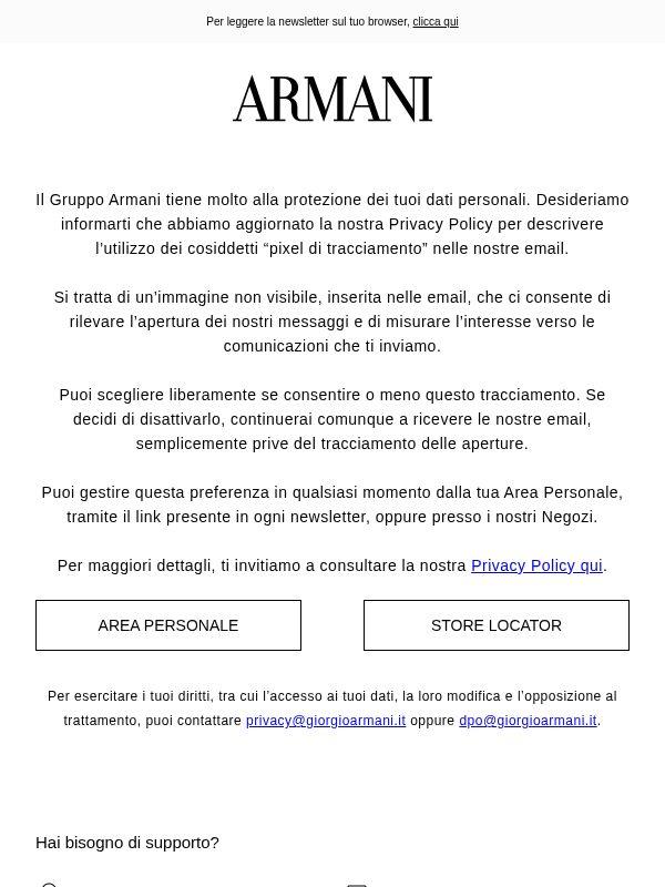 Abbiamo aggiornato la nostra Privacy Policy: il tracciamento delle aperture e come gestirlo