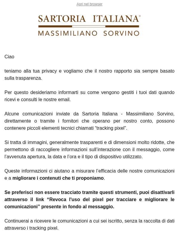 Aggiornamento dell’informativa privacy e sulla gestione delle nostre comunicazioni via e-mail