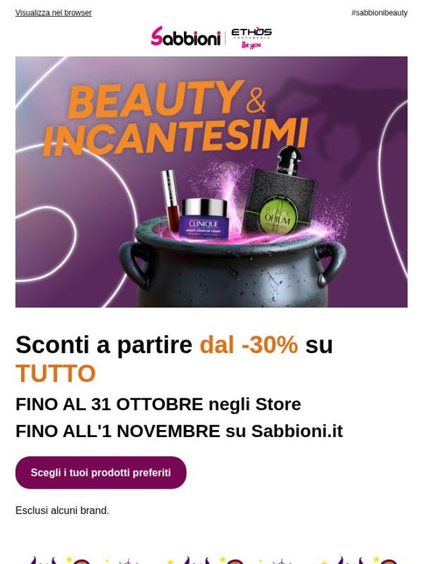 🎃Sconti dal -30% SU TUTTO