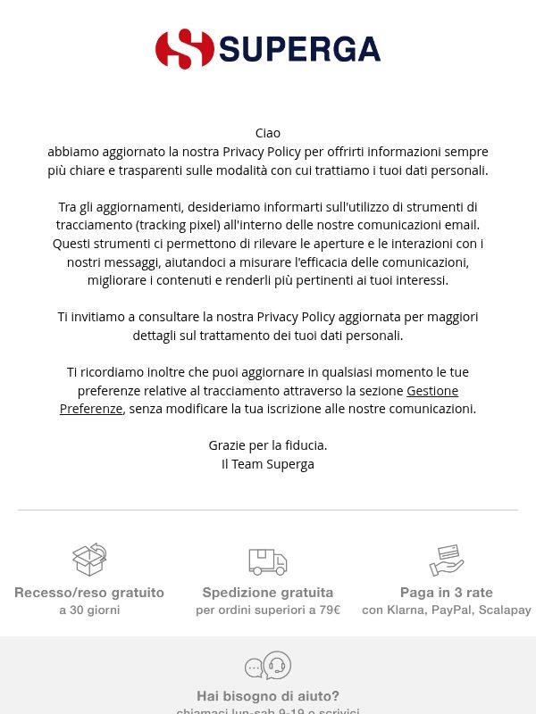 Abbiamo aggiornato la nostra Privacy Policy