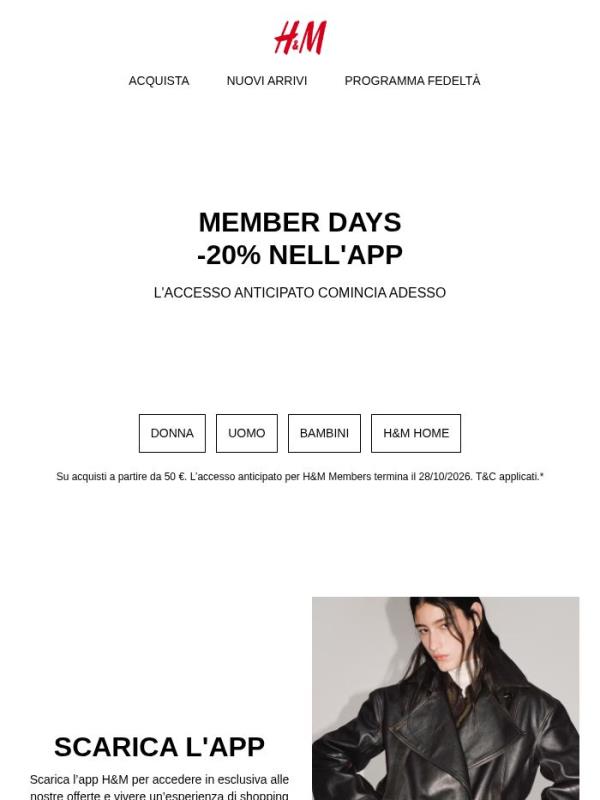 Ora: -20% nell'app