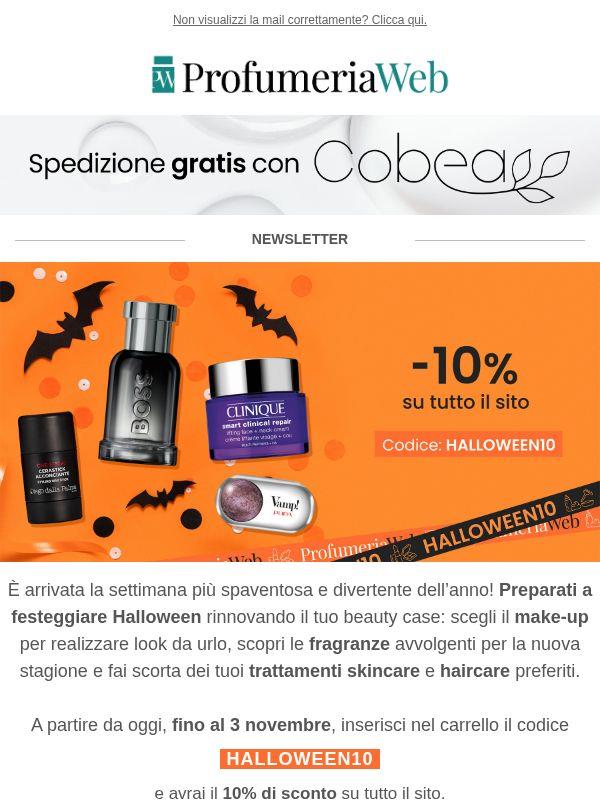 🎃 -10% su tutto il sito per Halloween!
