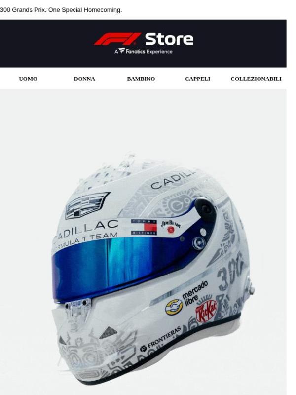 Now Live: Sergio Perez 300th GP Mexico Model Helmet