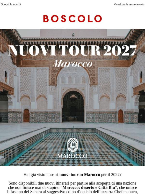 Marocco: i nuovi tour 2027