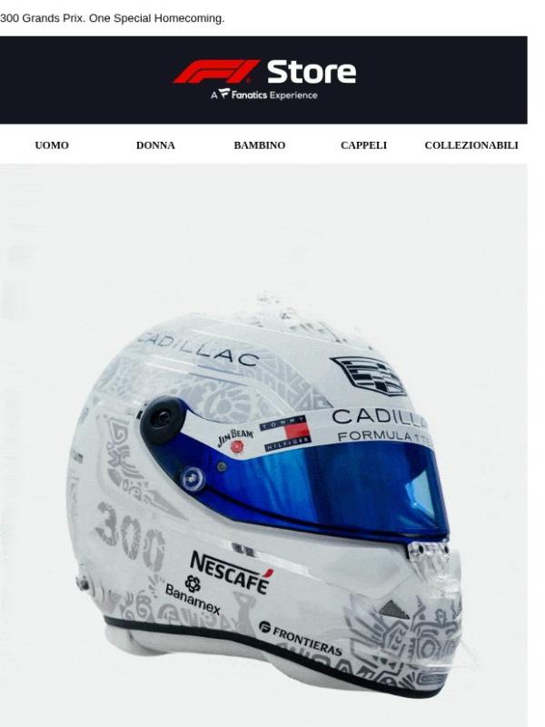 Now Live: Sergio Perez 300th GP Mexico Model Helmet