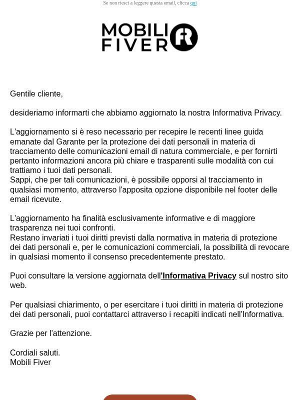 Informazioni sulle tue scelte relative alla privacy