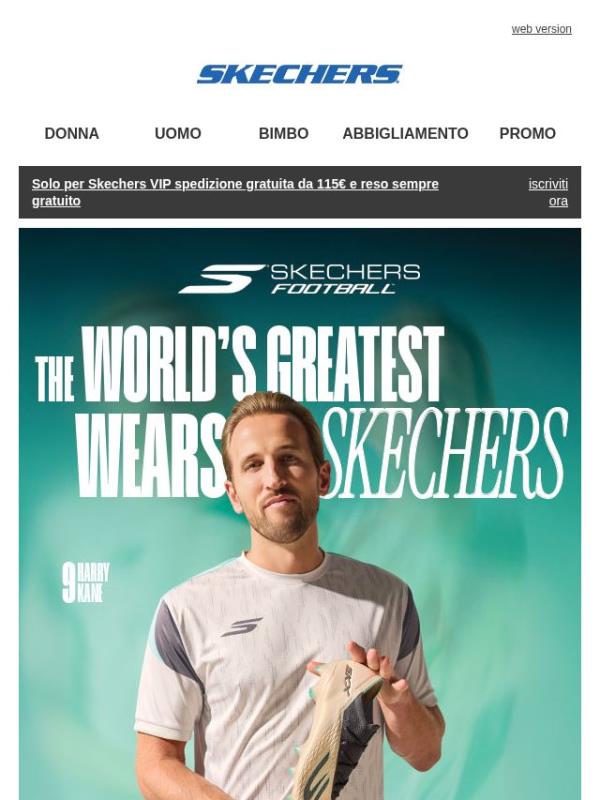 Il migliore al mondo indossa Skechers ⚽