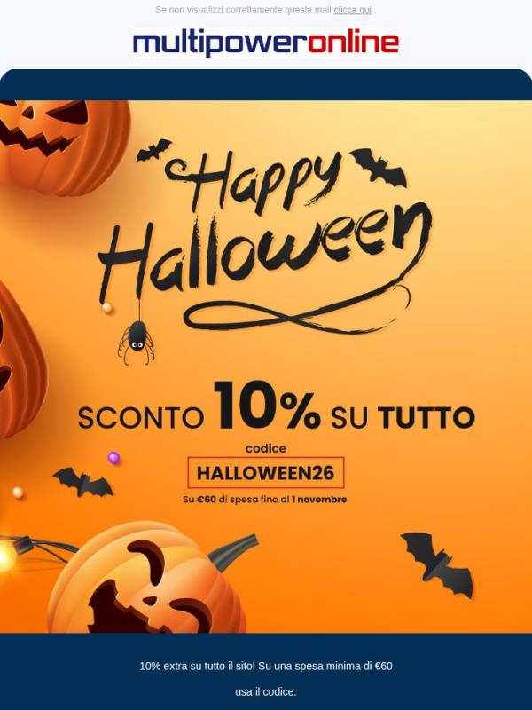 🎃👻HALLOWEEN: -10% su TUTTO il sito!🕷️🕸️