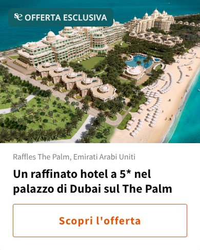 Un raffinato hotel a 5* nel palazzo di Dubai sul The Palm