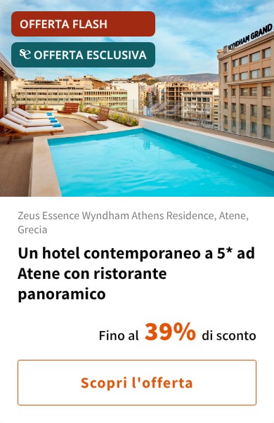 Un hotel contemporaneo a 5* ad Atene con ristorante panoramico