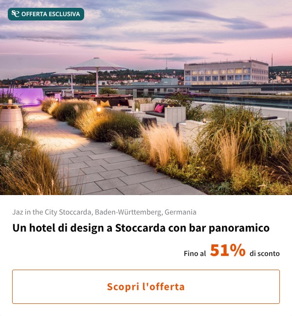 Un hotel di design a Stoccarda con bar panoramico