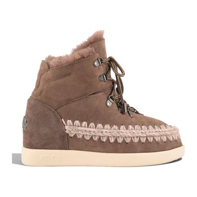 Mou — Mou New Inner Wedge Hiking Lace-Up in Montone