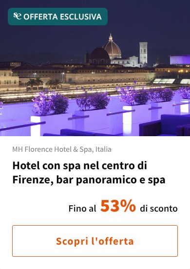 Hotel con spa nel centro di Firenze, bar panoramico e spa