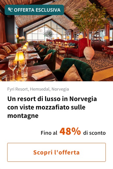 Un resort di lusso in Norvegia con viste mozzafiato sulle montagne