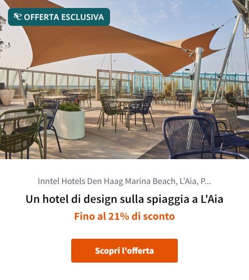 Un hotel di design sulla spiaggia a L'Aia