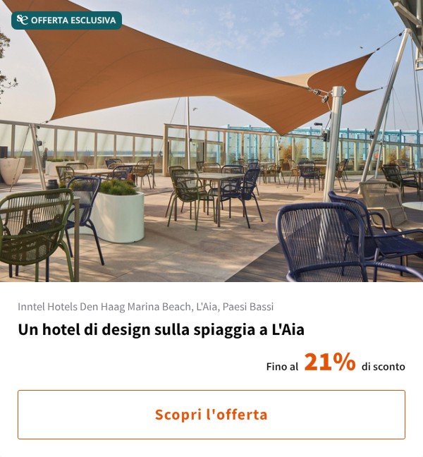 Un hotel di design sulla spiaggia a L'Aia