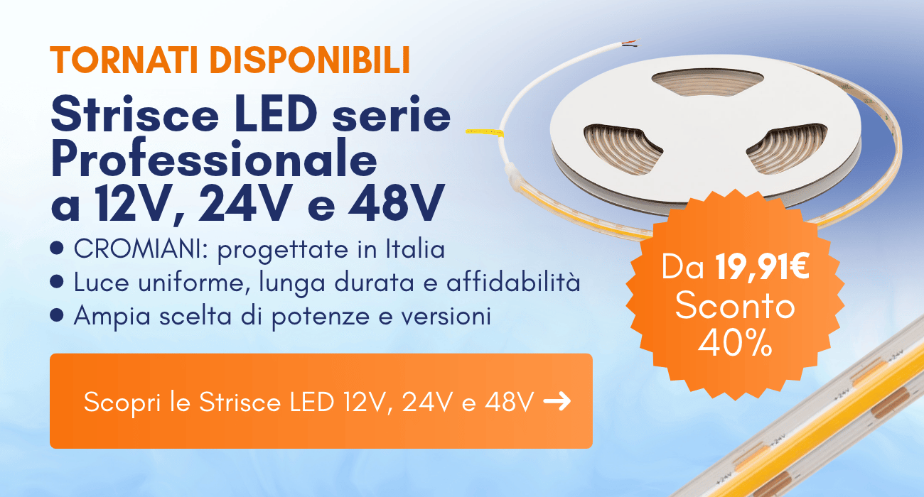 Strisce LED Serie Professionale a 12V, 24V e 48V