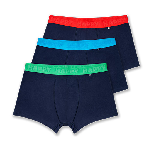 Confezione da 3 boxer corti Solid Navy