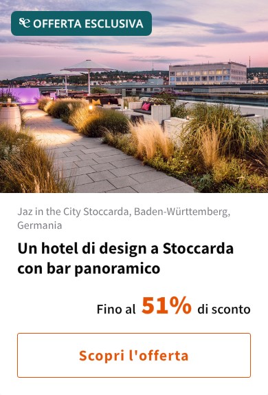 Un hotel di design a Stoccarda con bar panoramico