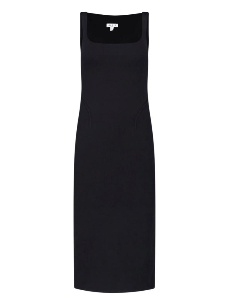 Alaïa - Abito midi in misto viscosa
