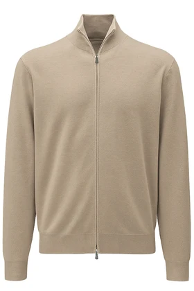FILIPPO DE LAURENTIIS Cardigan con zip in lana e cashmere