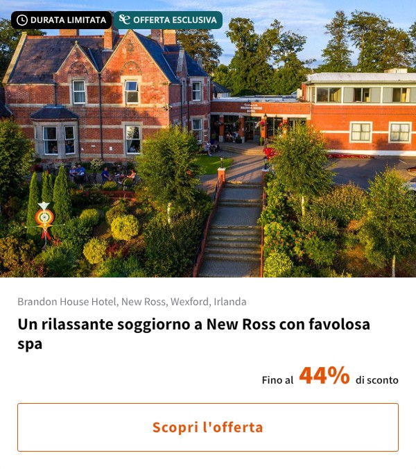 Un rilassante soggiorno a New Ross con favolosa spa