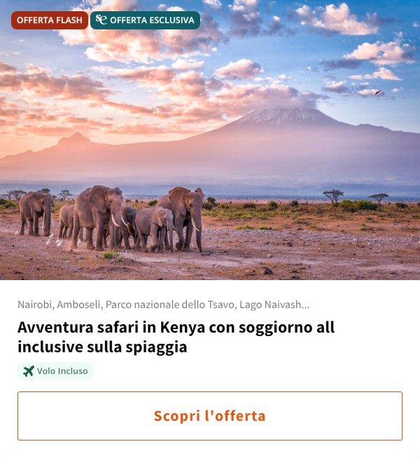 Avventura safari in Kenya con soggiorno all inclusive sulla spiaggia