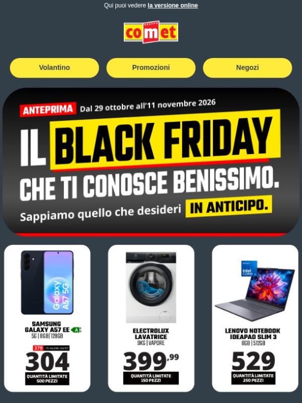BLACK FRIDAY IN ANTICIPO!🔥