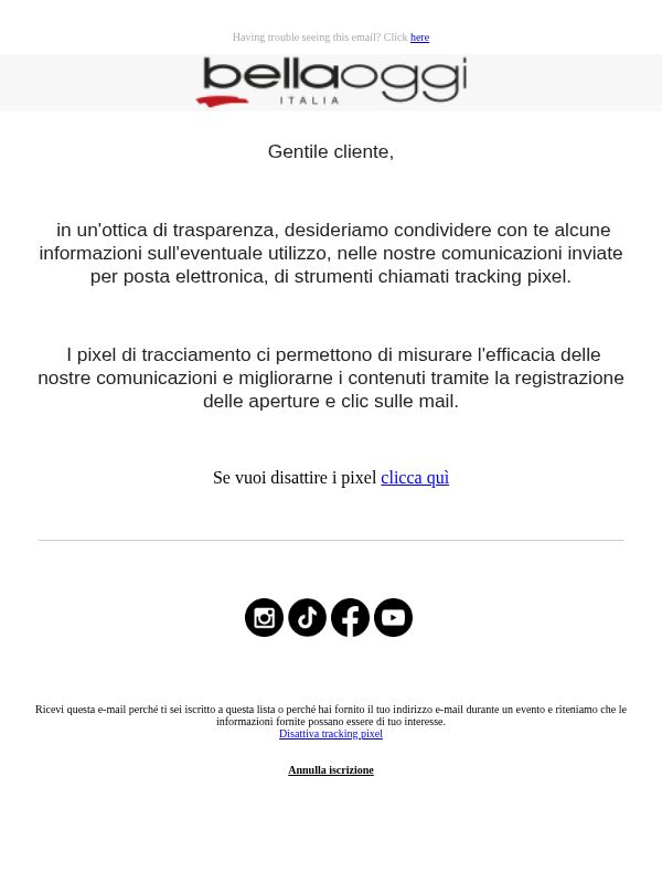 Informativa sull’utilizzo delle tecnologie di tracciamento nelle comunicazioni commerciali
