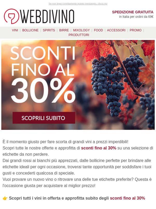 Fino al -30% | Le offerte da non perdere!