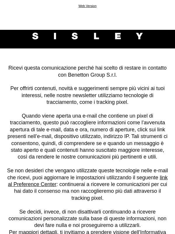 La tua esperienza Sisley sempre più in linea con i tuoi interessi