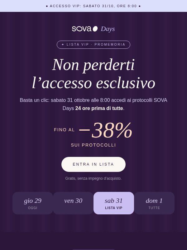 Non perderti l'accesso in anteprima di sabato💜