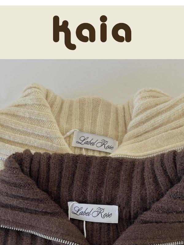 Kaia, your new favourite cosy layer 🤎