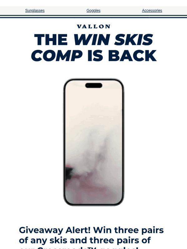 WIN THREE PAIRS OF SKIS 🎿