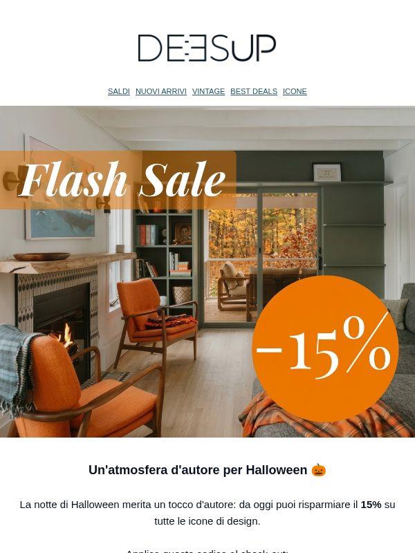 🎃 Flash Sales: -15% fino a domenica