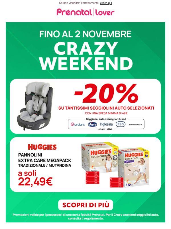 🚗 -20% sui seggiolini auto: solo fino al 02/11